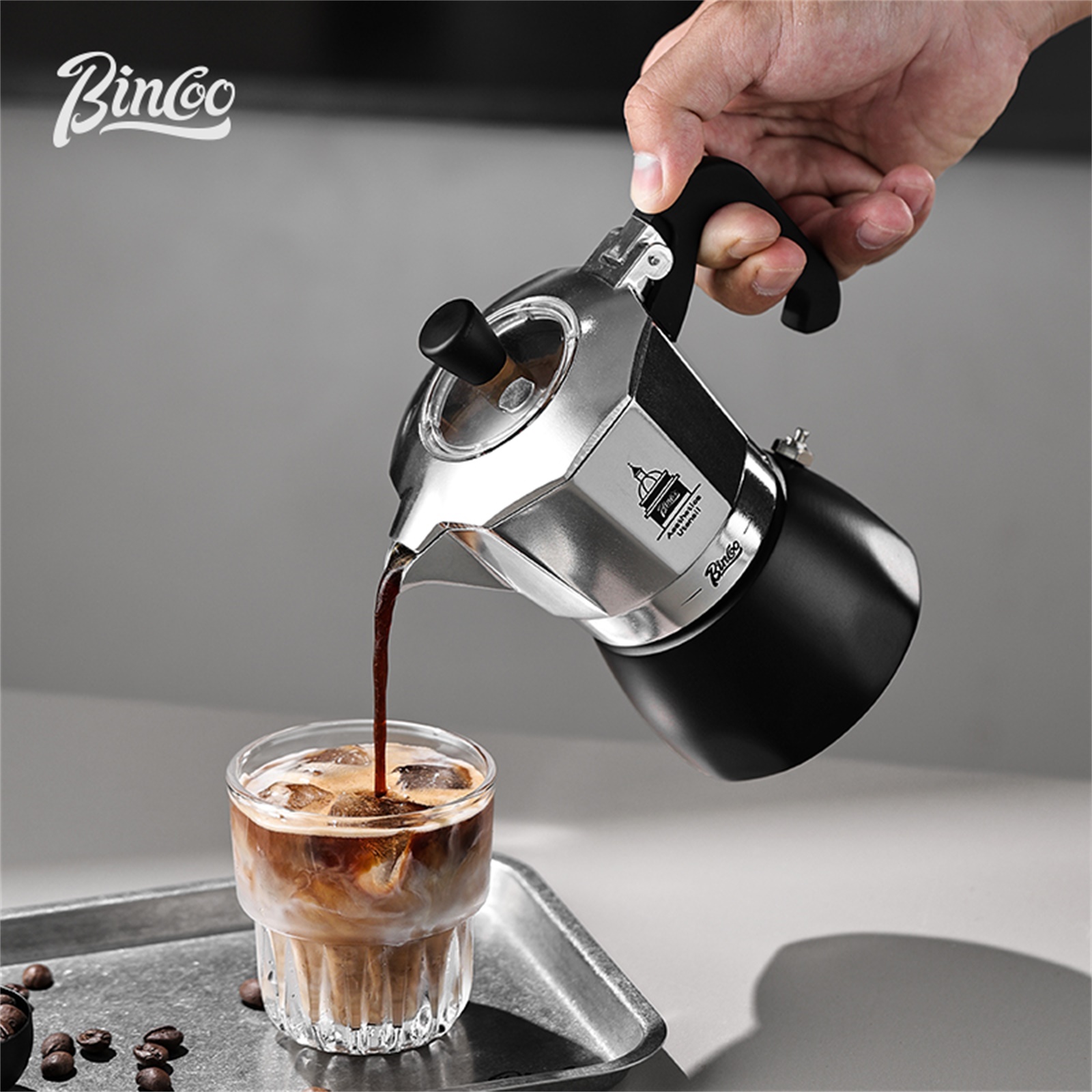 Coffee Equipment Machine - BINCOO Teko Moka Katup Ganda, Pembuat