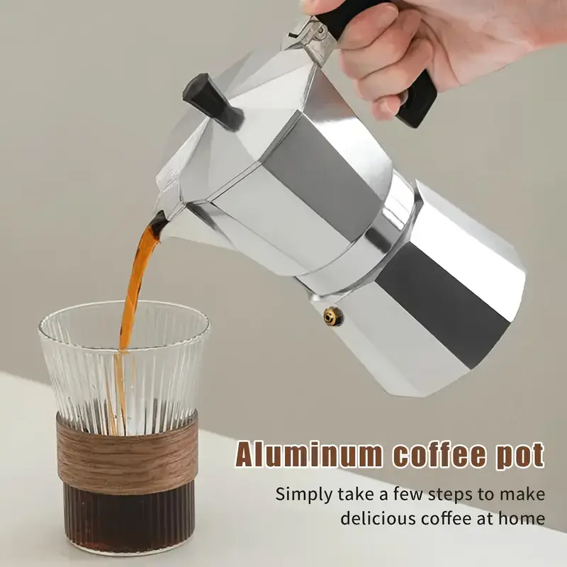Coffee Equipment For Camping - Moka Pot Aluminium Klasik 50-300ML Pembuat