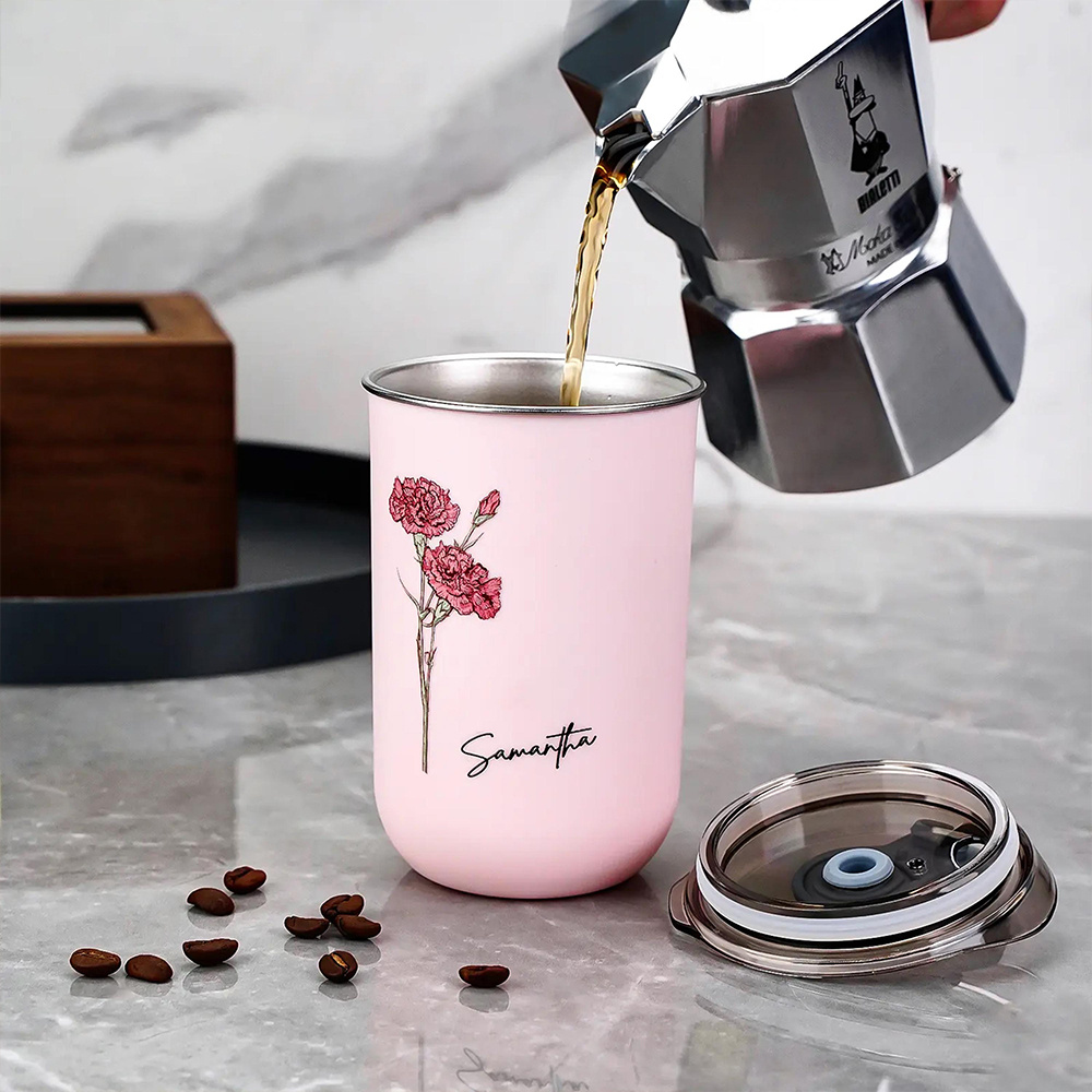Tumbler Kopi Bunga Kelahiran y - Coffee Equipment For Camping ulasan dan harga